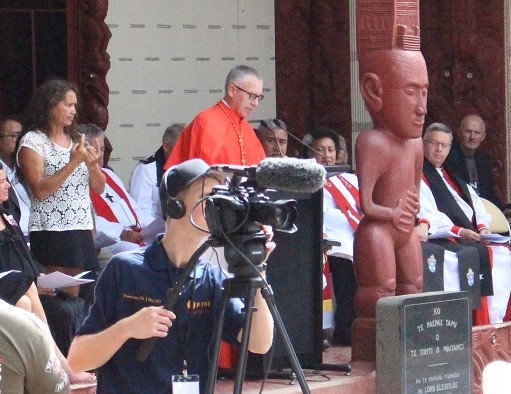 Cardinal John speaking at Waitangi2